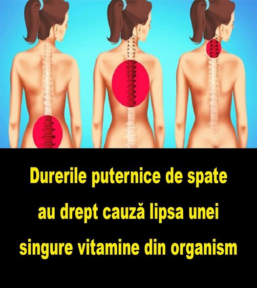 Durerile puternice de articulații și de spate au drept cauză lipsa unei singure vitamine din organism: VITAMINA ESTE…