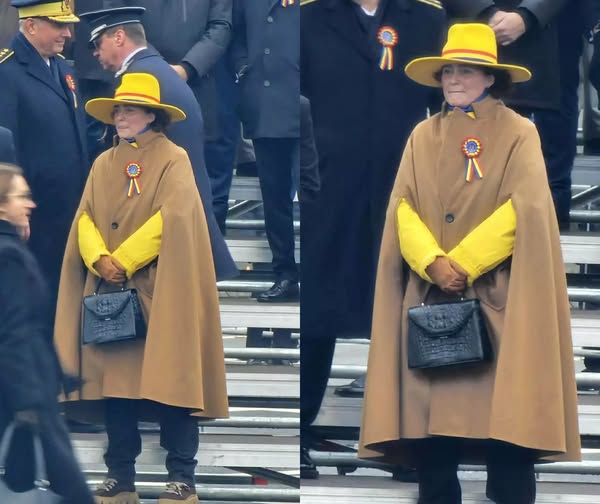 Cine este femeia cu pălăria galbenă care a atras toate privirile la parada militară de 1 Decembrie: