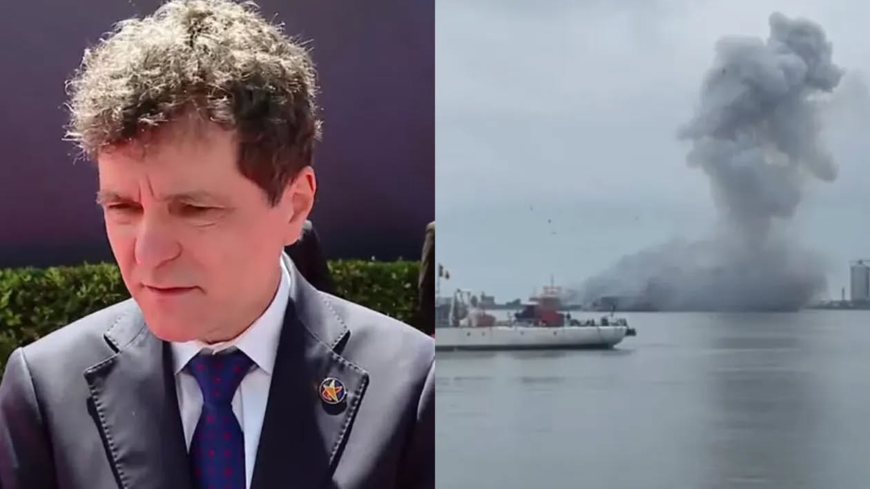 Nicușor Dan, declarații după incidentul din Portul Constanța. Ce a spus despre drona care s-a autodetonat și măsurile luate de autorități